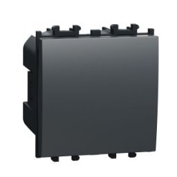 Intrerupator cruce 2m, negru