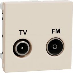 UNICA Priza TV-FM 2 module Bej