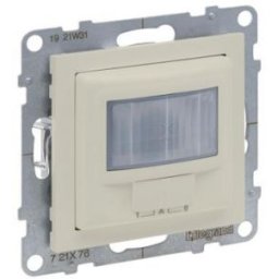 SUNO IP44 Intrerupator cu senzor de miscare 3 - 250 W (halogen, Led) 120°, fara neutru, ivoar