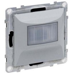 SUNO IP44 Intrerupator cu senzor de miscare 3 - 250 W (halogen, Led) 120°, fara neutru, aluminiu