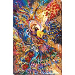 Set broderie cu margele cusute, Talismane de fericire, 28x43 cm