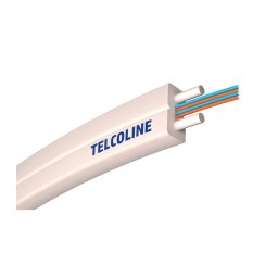 Cablu fibra optica FTTH 4 fire de interior alba