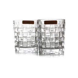 BOSSA NOVA - Pahare whisky sticla cristalina 330 ml (set 12 bucati)