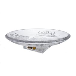 Platou rotund cu picior Cristal Bohemia 33 cm