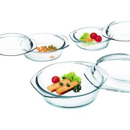 Set vase rotunde termorezistente (6 piese)