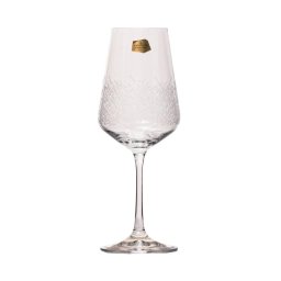 SANDRA FROZEN - Pahare vin sticla cristalina Bohemia 350 ml (set 6 bucati)