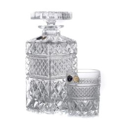 MADISON - Pahare whisky si decanter Cristal Bohemia (set 7 piese)