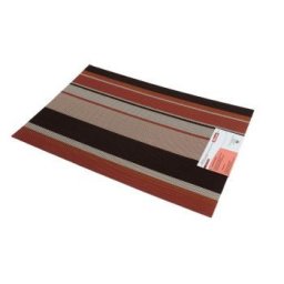 ROSCAT / MARO- Placemat impletit cu dungi PVC 43*29 cm