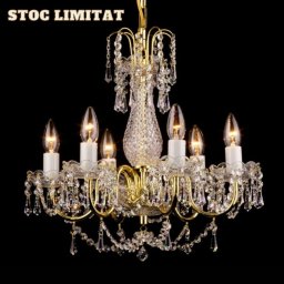 Candelabru Cristal Bohemia cu 6 brate