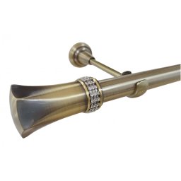 Galerie fara inele PLUTON CRYSTAL /25 - aur antic