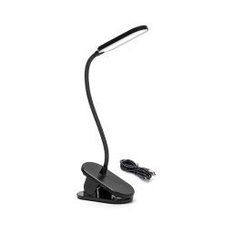 Lampă LED reîncărcabilă dimabilă de masă cu clemă Aigostar LED/2,5W/5V negru