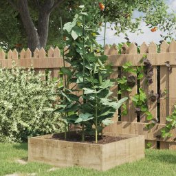 Suport plante de gradina cu 3 inele, 5 buc, verde, 45 cm, otel GartenMobel Dekor