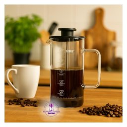 EXCLUSIVE Presa de cafea sticla termorezistenta 1 l