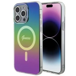 Husa iPhone 15 Pro 6.1" black hardcase IML Iridescent MagSafe