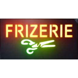 Reclama LED - FRIZERIE - de exterior / interior, 44 x 24 cm