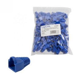 Set 100 buc manson pentru protectia mufei RJ 45 Albastru, Logilink MP0008