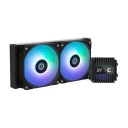 ALPHA2 24, ARGB, 2 ventilatoare de 12 mm, 600 rpm-2000 rpm, Negru