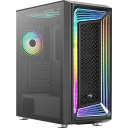 Carcasa Aerocool Interstellar-G-BK-v1 Midi-Tower Fara sursa Negru