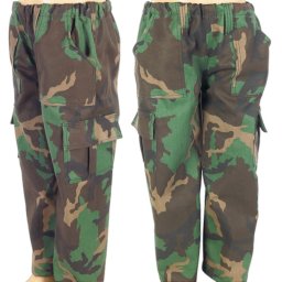 Pantaloni de camuflaj pentru copii Woodland 146/164 