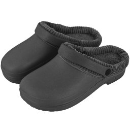 Papuci izolați de damă, negri RS1303