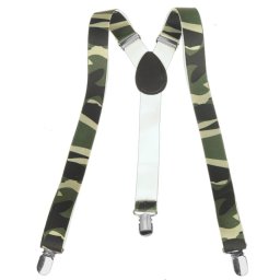 Bretele de pantaloni pentru copii, model camuflaj