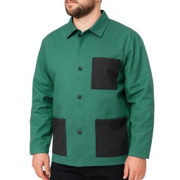 cămașă de lucru clasic verde