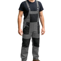pantaloni de lucru cu bretele NIKA gri
