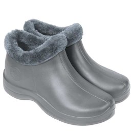 Galoși gri de iarnă Plame pentru damă