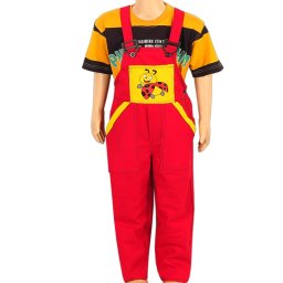 Pantaloni de lucru cu bretele pentru copii, Buburuză