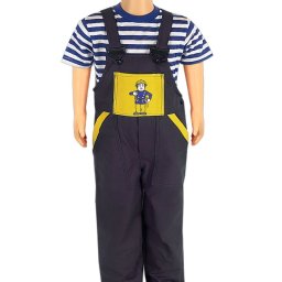 Pantaloni de lucru cu bretele pentru copii Micul pompier