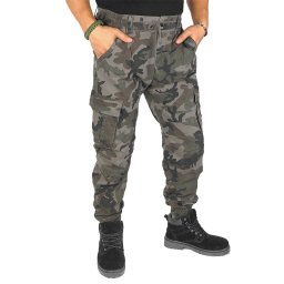 Pantaloni cu buzunare pentru bărbați Loshan Grey 8087-54