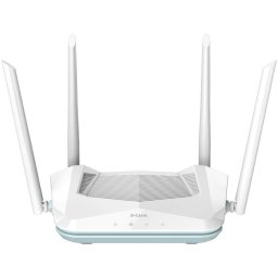 Router wireless Wi-Fi 6 Smart Eagle PRO AI D-Link R-15, AX1500, Dual-Band, MU-MIMO, OFDMA, asistenta AI, Control Parental, Control Vocal Google/Alexa