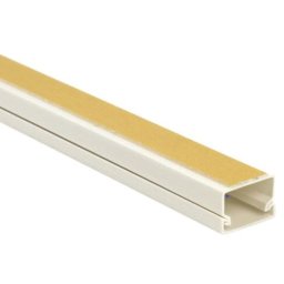 Bara 2 ml canal cablu PVC alb cu adeziv 25x16mm CanaLUX KO-C25X16A
