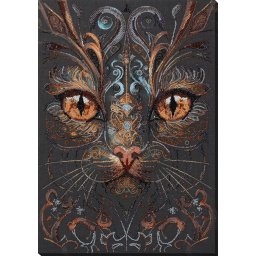 Set broderie cu margele cusute, Privire de vrajitoare, 30x43 cm