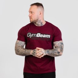 GymBeam Beam T-Shirt Burgundy S