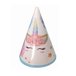 Set 8 coifuri pentru Petrecere, 21 cm, tip Unicorn