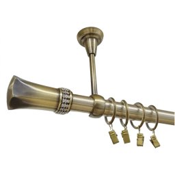 Galerie simpla tavan PLUTON CRYSTAL - 25mm - aur antic