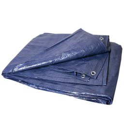 Prelată 3x5 albastră cu inele metalice