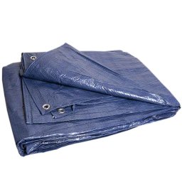 Prelată 4x5 albastră cu inele metalice