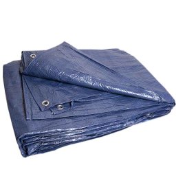 Prelată 4x6 albastră cu inele metalice