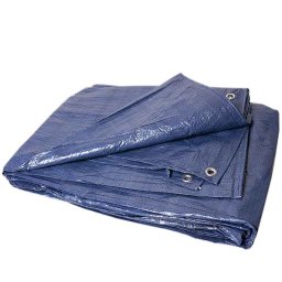 Prelată 5x5 albastră cu inele metalice