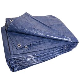 Prelată 8x12 albastră prelată de acoperire cu inele metalice