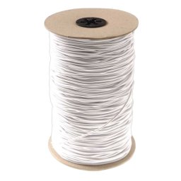 Elastic rotund 2mm alb metraj