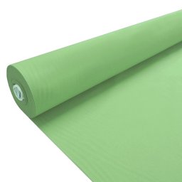 Țesătură din bumbac verde, metraj cu o margine fixă