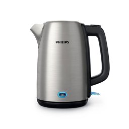 Fierbator Philips Viva Collection HD9353/90 electric kettle 1.7 L 2060 W Black, Stainless steel