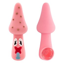 Urban Crew Pipa silicon/pipa Mushroom roz 10cm