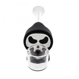 Urban Crew Pipa sticla Skull negru - detasabila