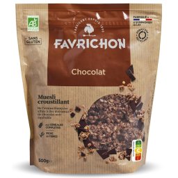 Musli BIO crocant cu ciocolata Favrichon
