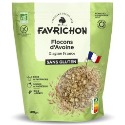 Fulgi de ovaz BIO fara gluten Favrichon