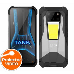 Telefon mobil Unihertz Tank 3 Pro, 5G, Proiector video 100 Lumeni, 36GB RAM (18GB + 18GB extensibili), 512GB ROM, 6.79 FHD+ 120Hz, Camera 200mpx, Night Vision, Android 14, Dimensity 8200, 23800mAh